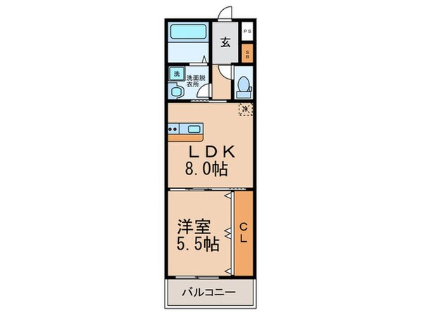 ノイヴェル新堂の物件間取画像